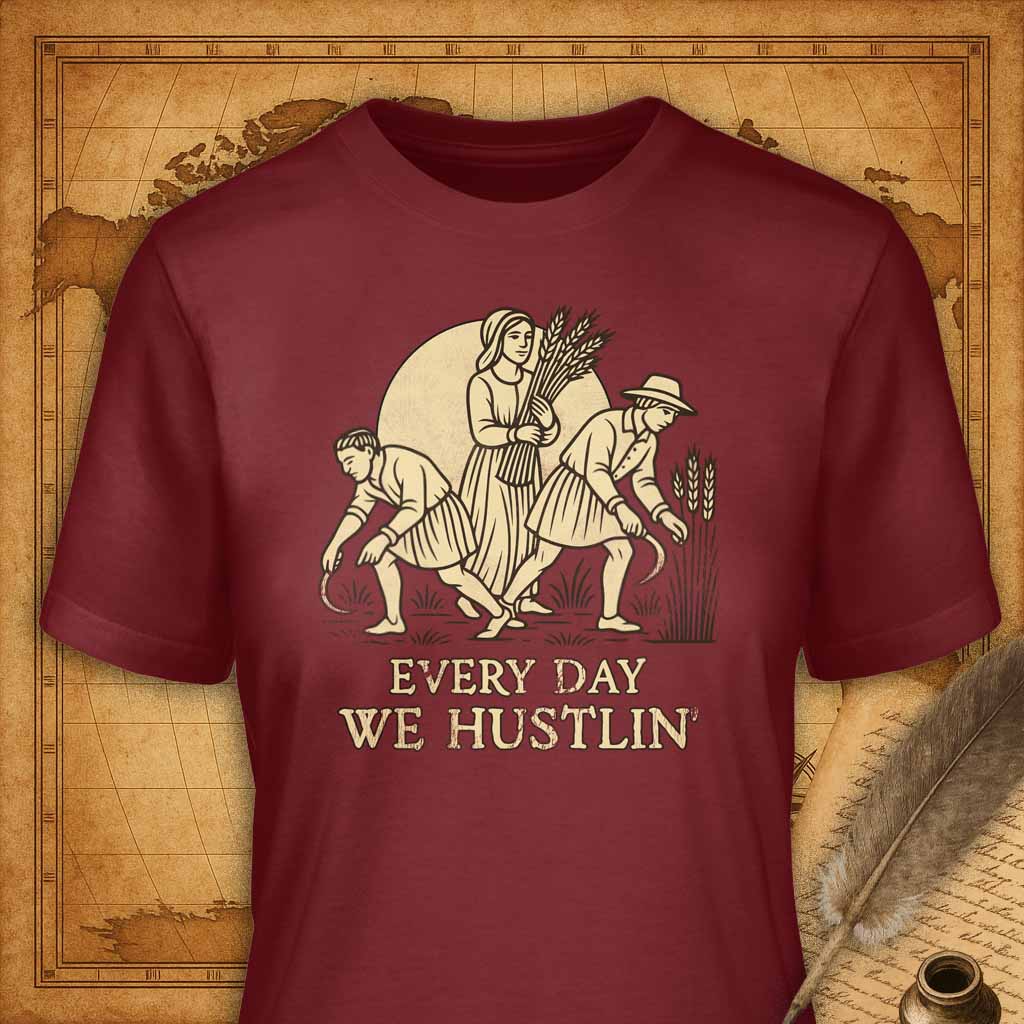 Every day we hustlin' T-Shirt-T-Shirt-My Store-Cardinal-S-Ink and Empire