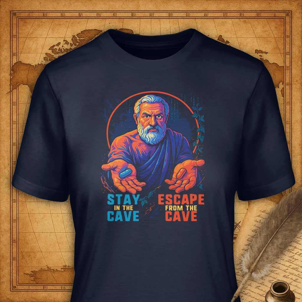 Escape from the Cave T-Shirt-T-Shirt-My Store-Navy-S-Ink and Empire
