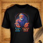 Escape from the Cave T-Shirt-T-Shirt-My Store-Black-S-Ink and Empire
