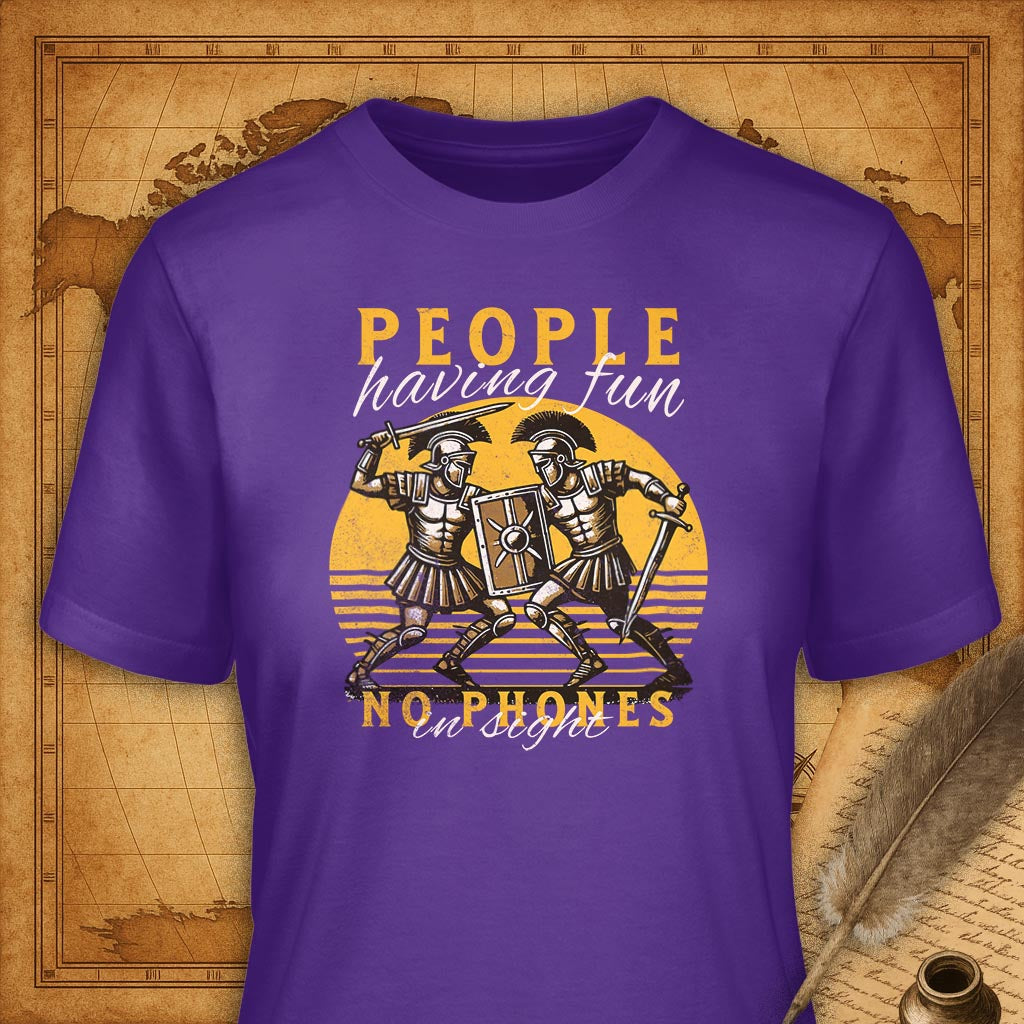 People having fun T-Shirt-T-Shirt-My Store-Purple-S-Ink and Empire