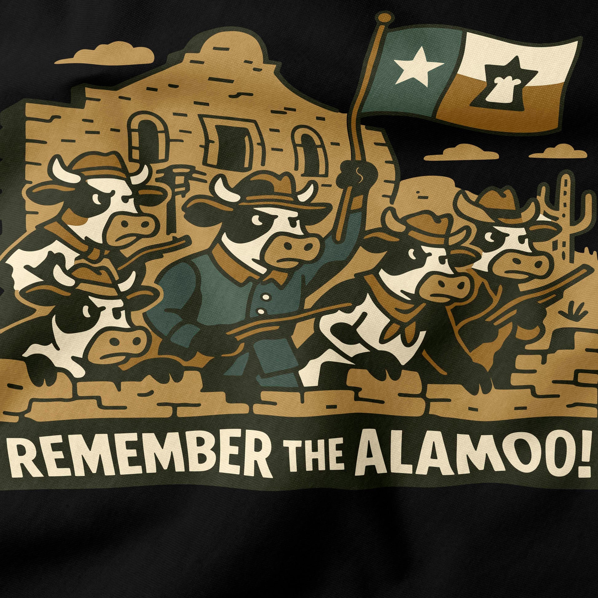 Remember the Alamoo T-Shirt-T-Shirt-My Store-Ink and Empire